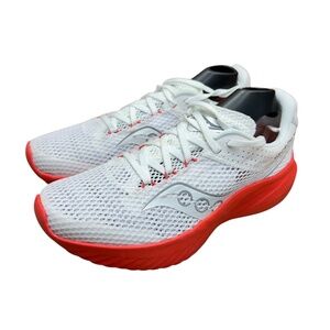 Saucony Kinvara Elite 14 Lightweight Running Shoes Women Size 7.5 White Red